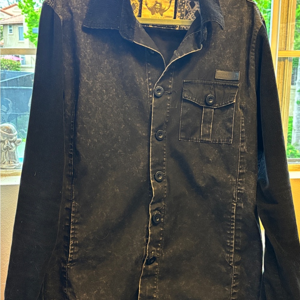 Black Lightweight Shirt Jacket for Effortless Style
